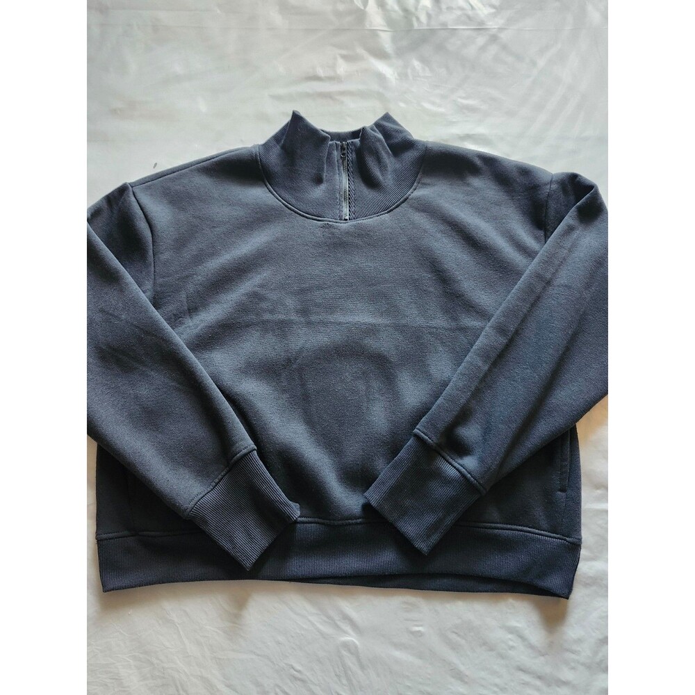 Secret treasure Long‑Sleeve Cotton Top  Black Size xL.           #101